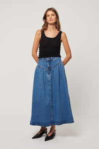 Leonie Skirt - River Blue