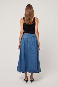 Leonie Skirt - River Blue