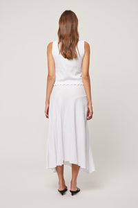 Daphne Skirt Crinkle - White