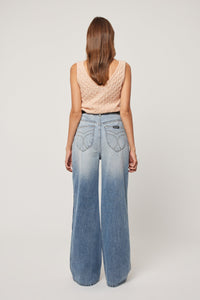 Lace Knit Tank Sabine - Pink