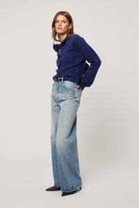 Lace Knit Cardigan - Marine
