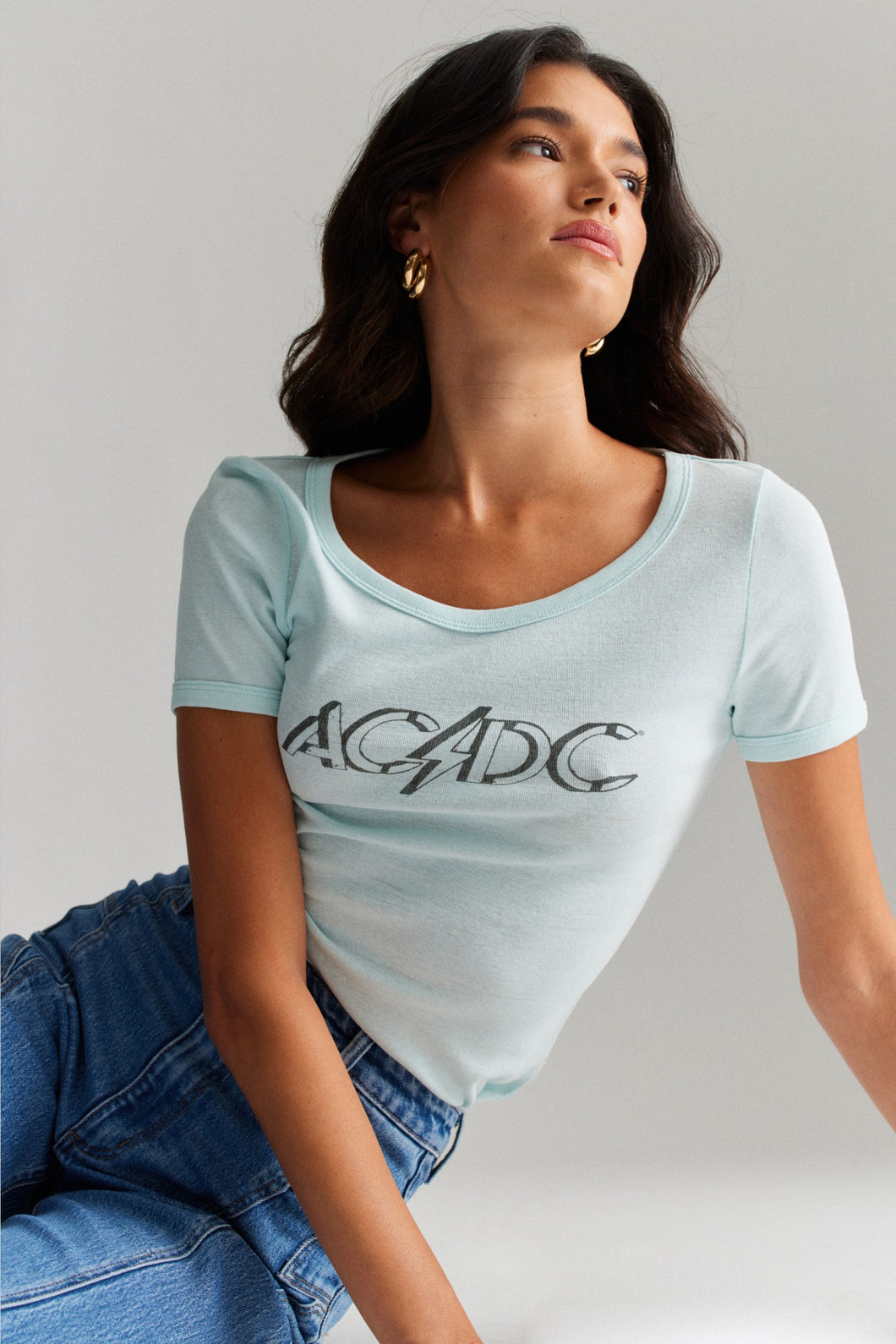 ACDC Old School Baby Tee