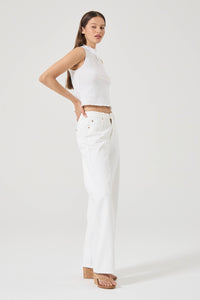 Crinkle Tank - White