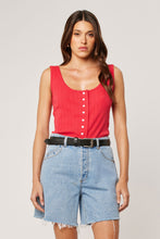 Load image into Gallery viewer, Paloma Pointelle Tank - Crimson
