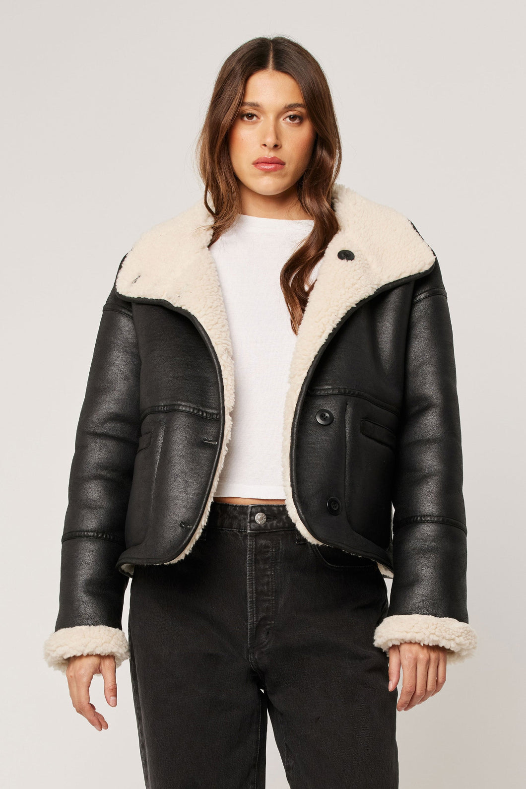 Reversible Faux Shearling Jacket