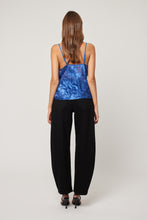 Load image into Gallery viewer, Burnout Cowl Neck Cami - Cobalt
