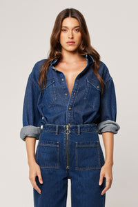 Classic Denim Shirt - Kiri Blue