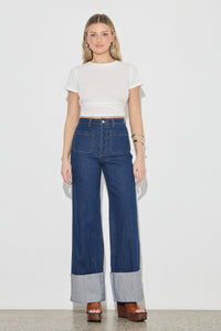 Sailor Jean Long - Riley Blue Cuff