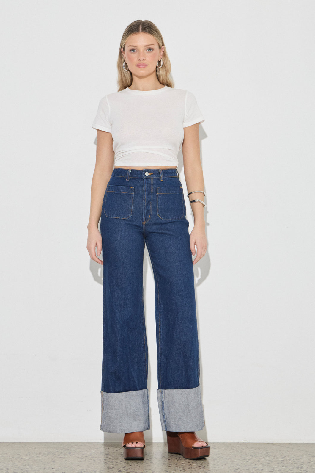 Sailor Jean Long - Riley Blue Cuff