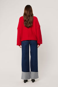 Elodie Cardigan - Crimson
