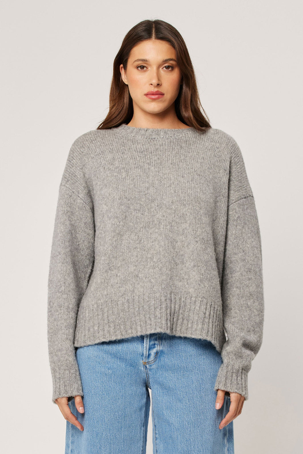 Tomboy Merino Knit - Grey Marle