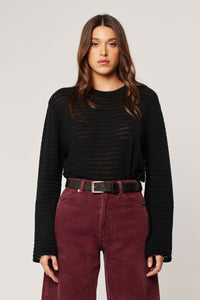 Edgar Longsleeve Tee - Black