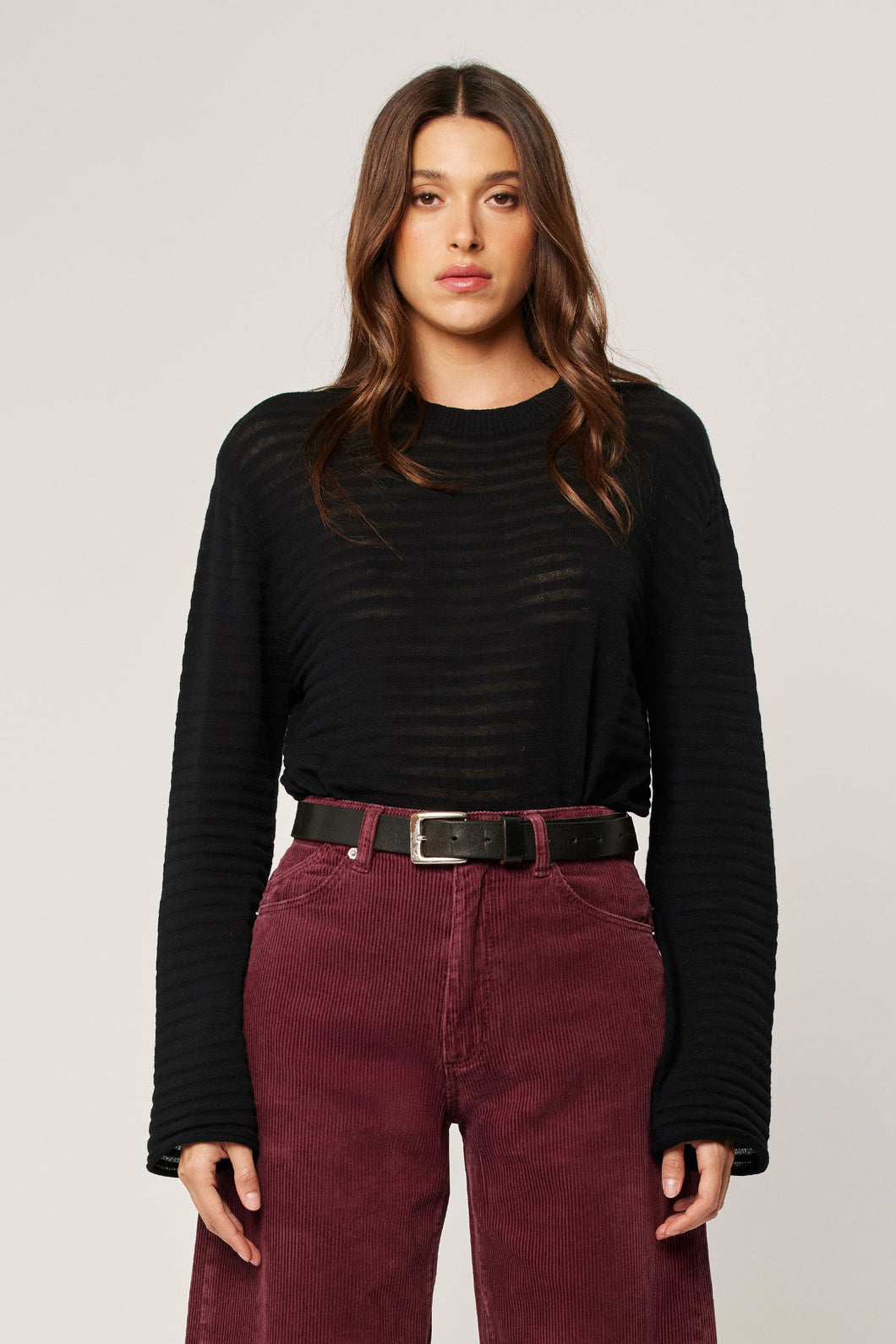 Edgar Longsleeve Tee - Black