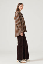 Load image into Gallery viewer, Brownstone Shirt - Cocoa Stripe
