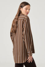 Load image into Gallery viewer, Brownstone Shirt - Cocoa Stripe
