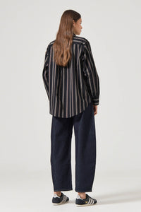 Brownstone Shirt - Black Stripe