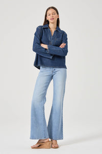 Marfa Shirt - Pacific Blue
