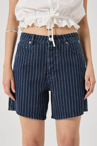 90's Relaxed Short - Indigo Stripe