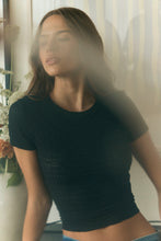 Load image into Gallery viewer, Daisy Lace Tee - Black
