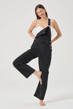 Load image into Gallery viewer, Stevie Relaxed Overalls - Black Sand
