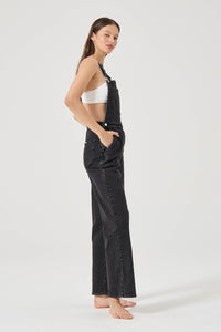 Stevie Relaxed Overalls - Black Sand