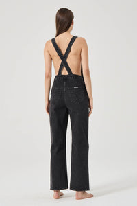 Stevie Relaxed Overalls - Black Sand