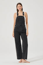 Load image into Gallery viewer, Stevie Relaxed Overalls - Black Sand

