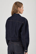 Load image into Gallery viewer, Belted Denim Jacket - Madame Indigo
