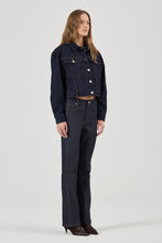 Load image into Gallery viewer, Belted Denim Jacket - Madame Indigo
