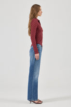 Load image into Gallery viewer, Daisy Lace Long Sleeve Shirt - Dark Cherry
