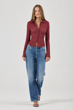 Load image into Gallery viewer, Daisy Lace Long Sleeve Shirt - Dark Cherry
