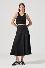 Load image into Gallery viewer, Liv Chevron Skirt - Black Sand
