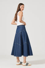 Load image into Gallery viewer, Liv Chevron Skirt - Pacific Blue

