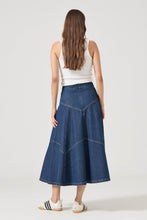 Load image into Gallery viewer, Liv Chevron Skirt - Pacific Blue
