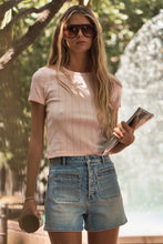 Load image into Gallery viewer, Pointelle Classic Tee - Pale Pink
