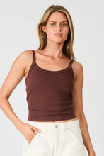 Load image into Gallery viewer, Pointelle Cami - Chocolate
