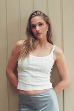 Load image into Gallery viewer, Pointelle Cami - White
