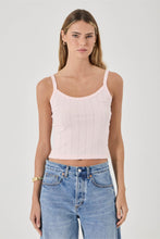 Load image into Gallery viewer, Pointelle Cami - Pale Pink
