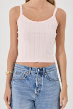 Load image into Gallery viewer, Pointelle Cami - Pale Pink
