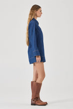 Load image into Gallery viewer, Marfa Tunic Dress - Blue Smoke
