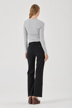 Load image into Gallery viewer, Studio Henley Long Sleeve Top - Grey Marle
