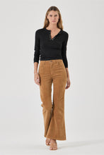 Load image into Gallery viewer, Studio Henley Long Sleeve Top - Black
