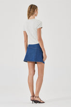 Load image into Gallery viewer, Lenny Wrap Mini Skirt - Blue Smoke
