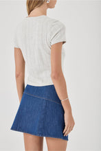 Load image into Gallery viewer, Lenny Wrap Mini Skirt - Blue Smoke
