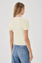 Load image into Gallery viewer, Lady Knit Polo Top - Pale Yellow
