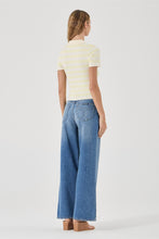 Load image into Gallery viewer, Lady Knit Polo Top - Pale Yellow
