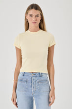 Load image into Gallery viewer, Baby Tee - Pale Yellow
