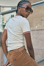 Load image into Gallery viewer, Classic Ringer Tee - Cream
