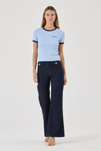 Load image into Gallery viewer, Classic Ringer Tee - Soft Blue
