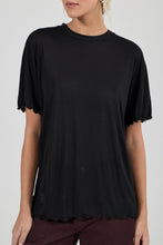 Load image into Gallery viewer, Sheer Lyocell Tee - Black
